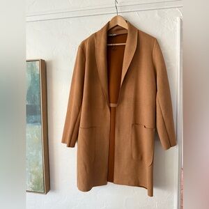 Zara vegan suede jacket coat small